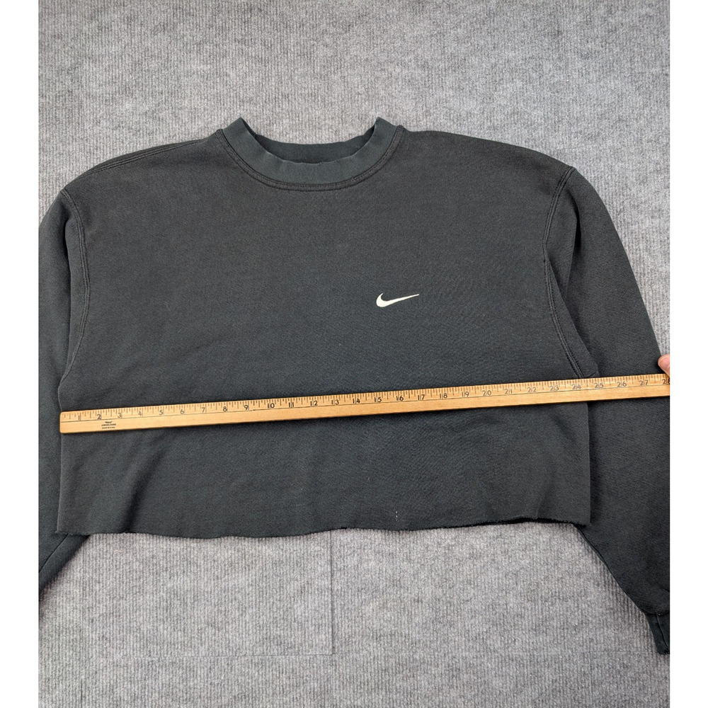Vintage Nike Sweatshirt Womens Large USA Made Cropped Pullover Athleisure 90s - Picture 3 of 6